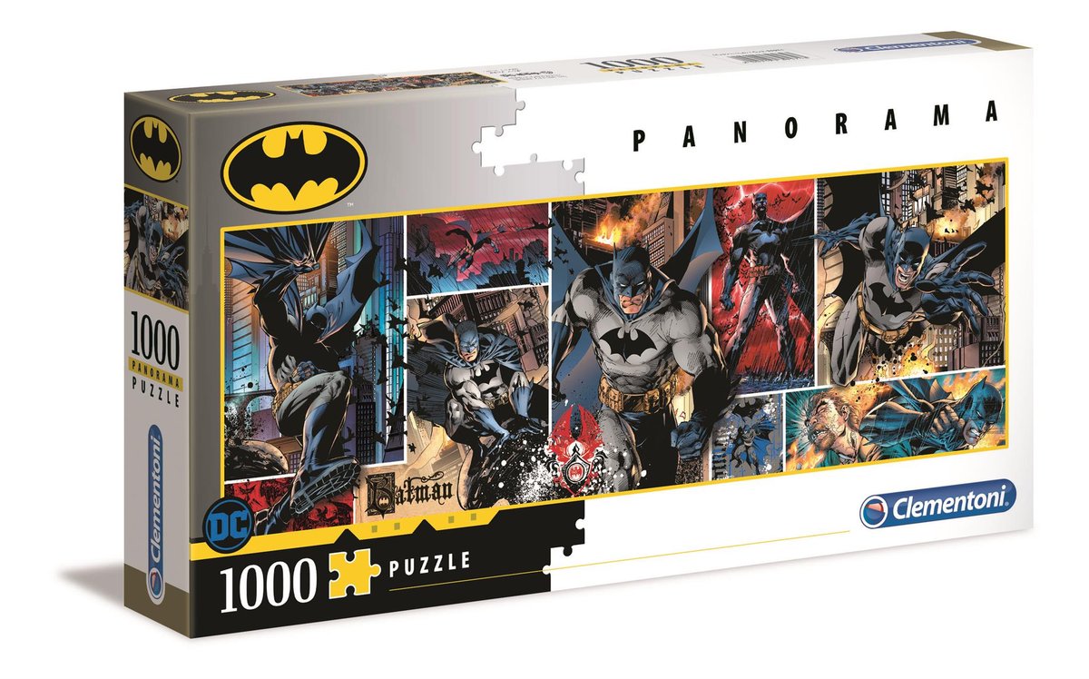 Clementoni Puzzle 1000 Panorama - DC - Batman !!!