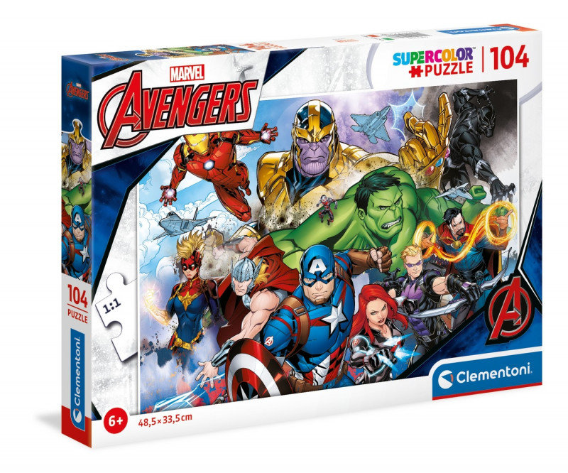 Clementoni Puzzle 104 Super Kolor Avengers -
