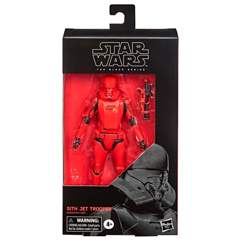 Star Wars The Black Series Sith Jet Trooper zabawka w skali 15 cm Gwiezdne Wojny: The Rise of Skywalker kolekcjonerska figurka akcji, dzieci w wieku od 4 lat E9320ES0