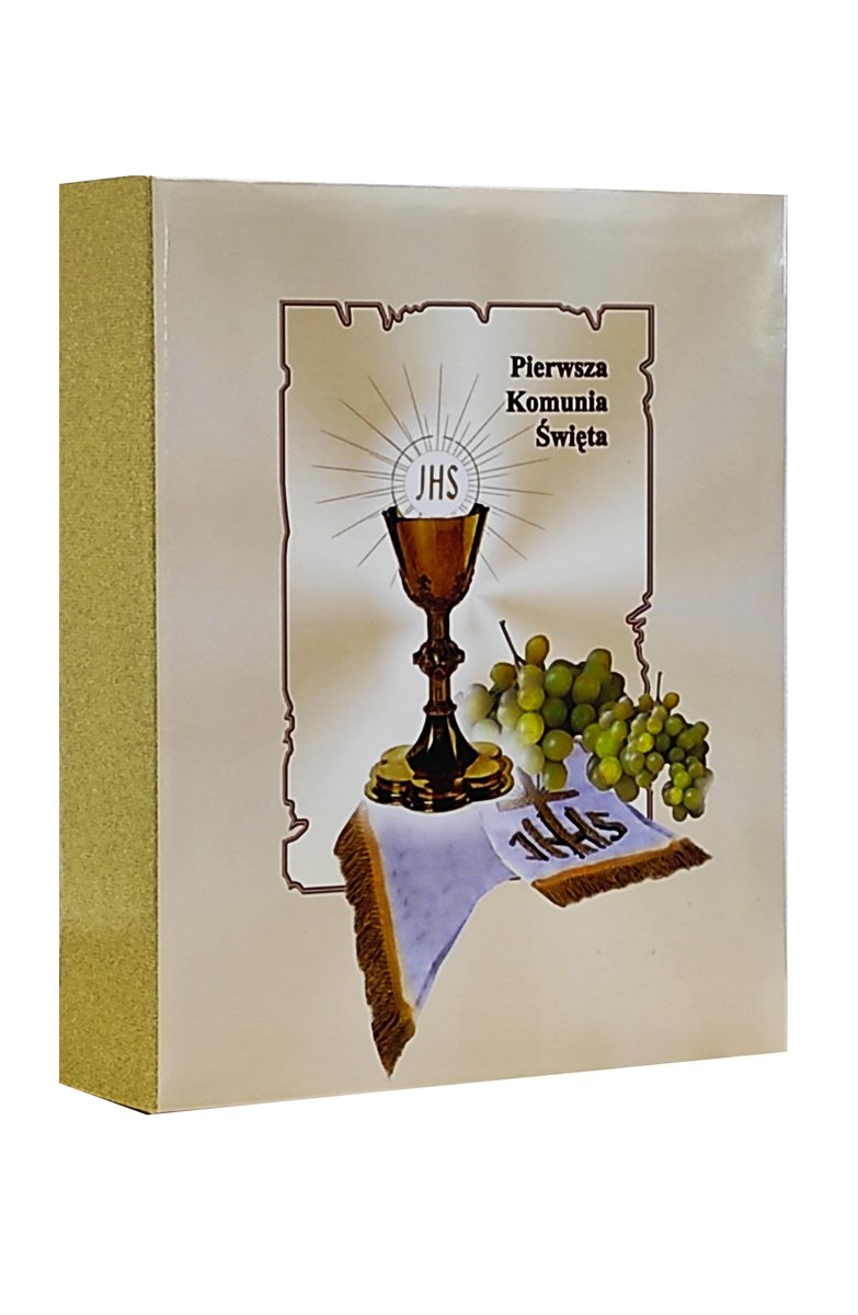 ALBUM VOKK kieszeniowy KOMUNIJNY na 128 zdjęć 10x15 cm wsuwane BEŻOWY