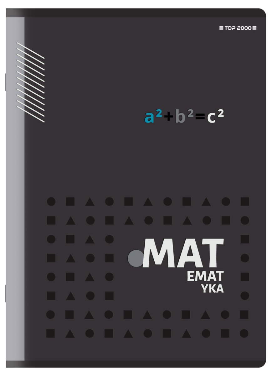 TOP-2000 Zeszyt matma A5 60k 70g kratka z marginesem 400150671 400150671