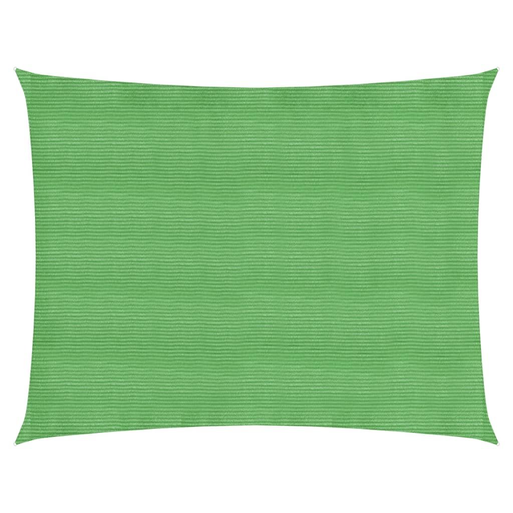 VidaXL Żagiel przeciwsłoneczny, 160 g/m, jasnozielony, 3,5x4,5m, HDPE 311296 VidaXL