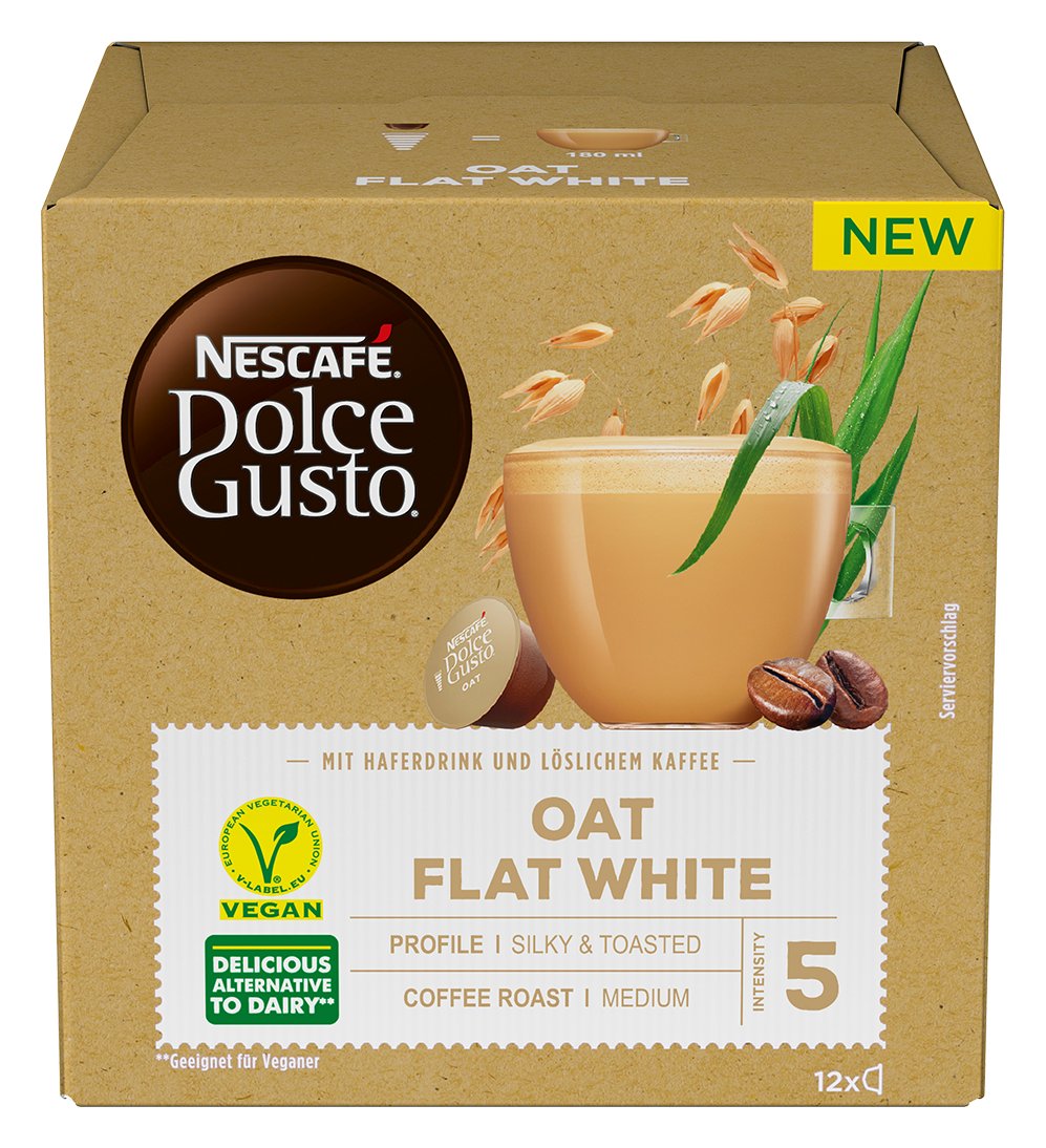 Nescafe Dolce Gusto Oat Flat White Rozpuszczalny napój kawowy z owsem 12 x 10,9 g