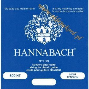 Hannabach Klassik Gita rrensaiten Serie 800 High Tension posrebrzana  komplet 652387