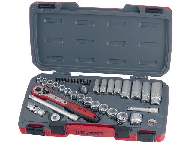 Teng t3839 komplet 39 sztuki Metric do kluczy nasadowych 3/8IN napęd... TENT3839