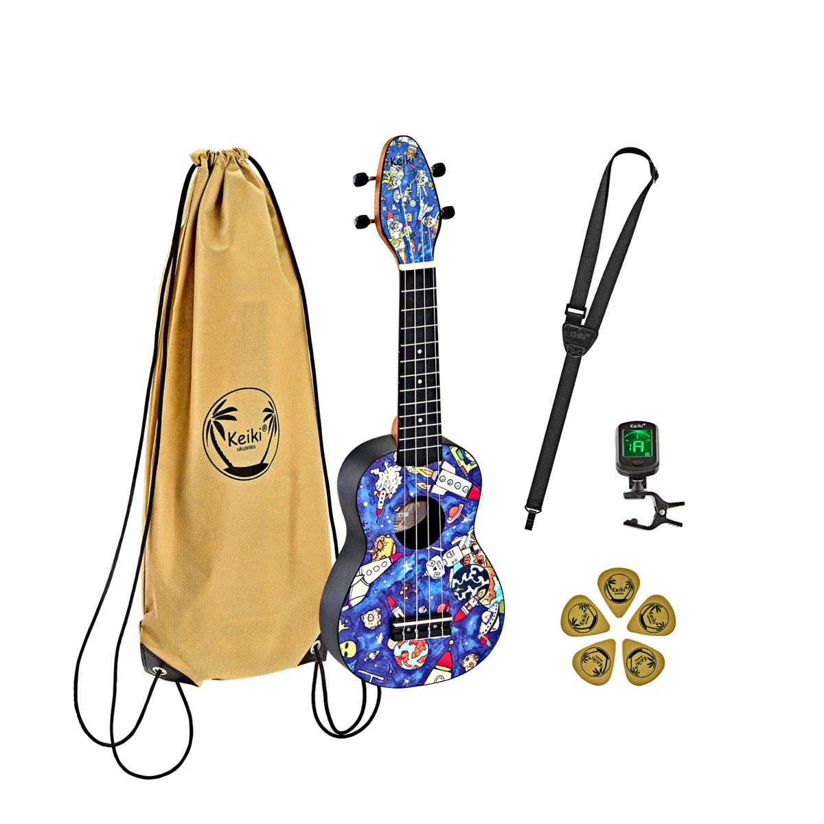 Ortega Ukulele sopranowe + akcesoria K2-SP 