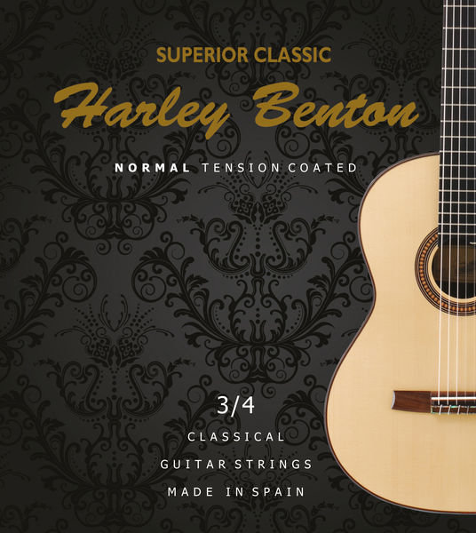 Struny do gitary klasycznej 3/4 Superior Classic Coated NT/HARLEY BENTON
