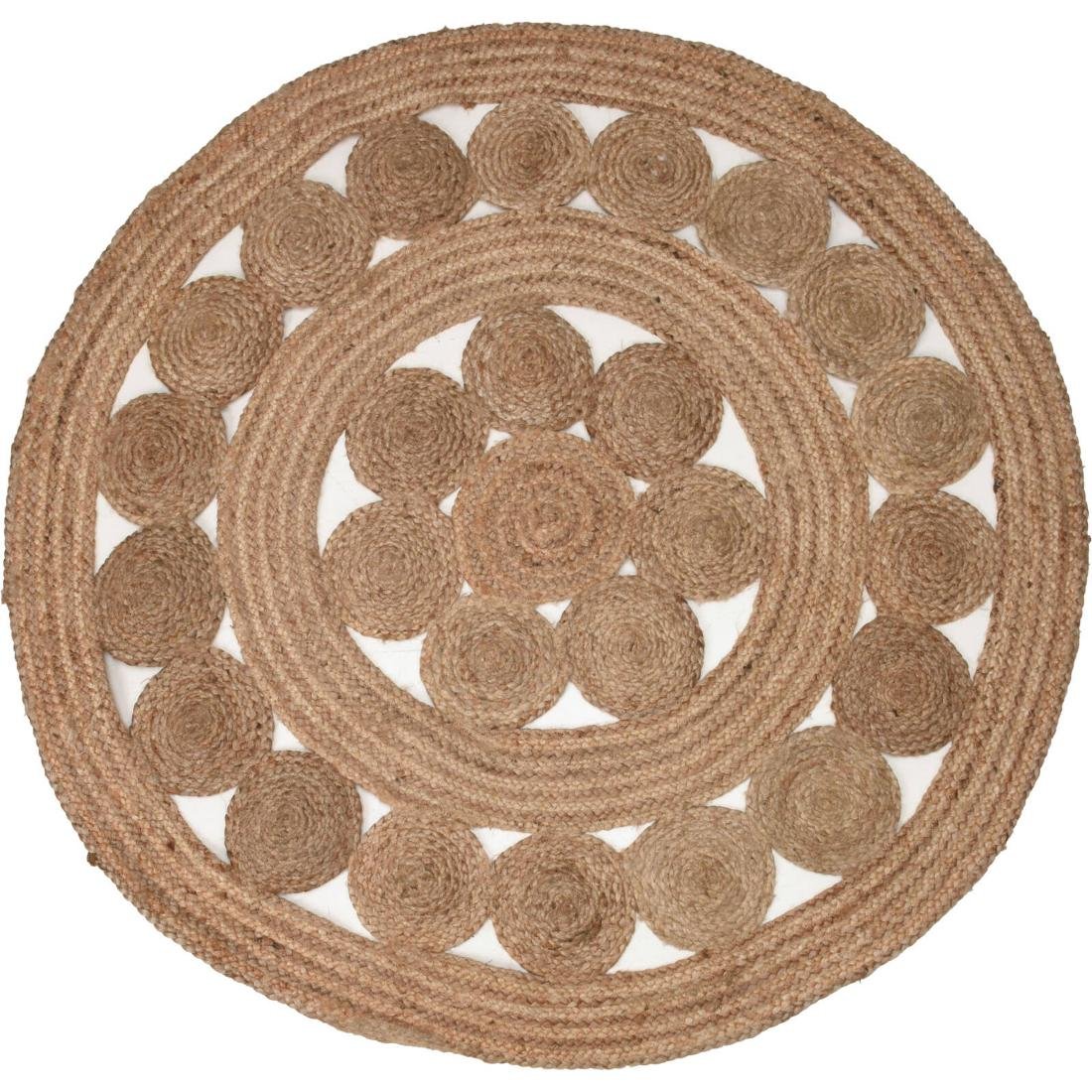 DYWAN OKRĄGŁY 120CM JUTA 530127