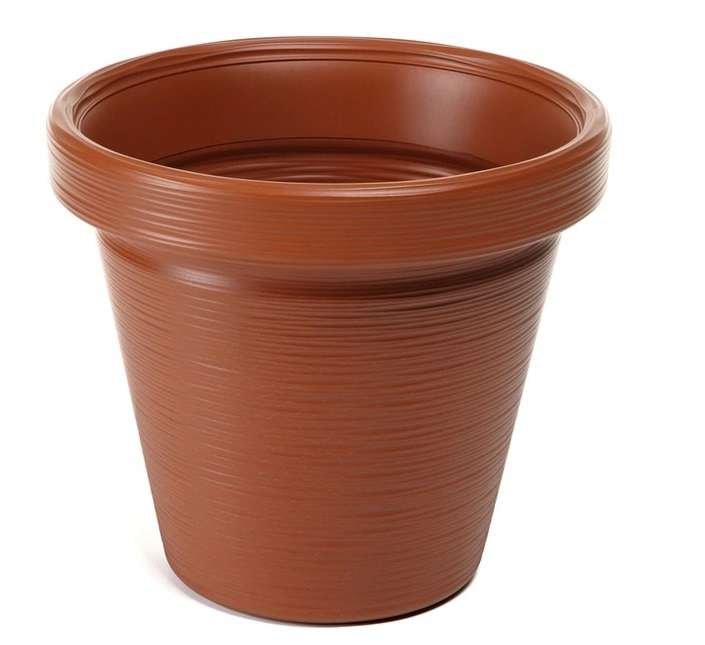 Donica plastikowa Agawa śr.55 cm brązowa Lamela