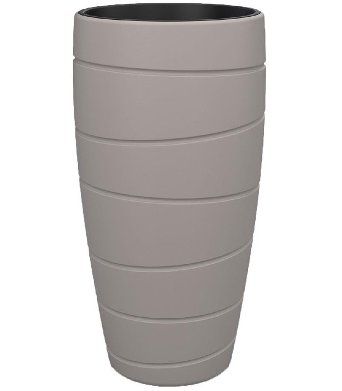 Doniczka Passa Wysoka z wkładem Taupe H:78cm 40x40