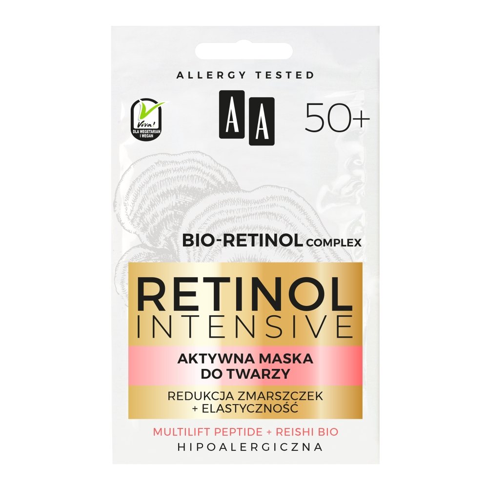 Oceanic Retinol Intensive 50+ aktywna maska redukcja zmarszczek + elastyczność 2x5ml primavera-5900116079516