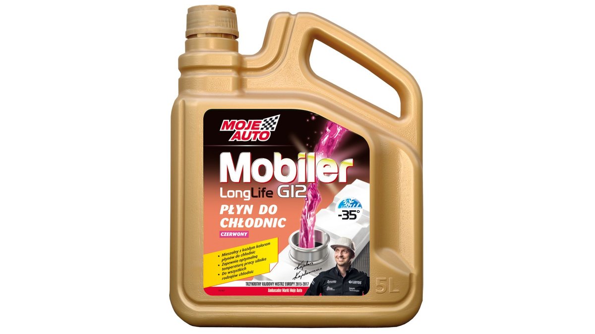 Moje Auto MOBILER PŁYN DO CHŁODNIC SAMOCHODOWYCH CZERWONY 5 L zakupy dla domu i biura 61-111