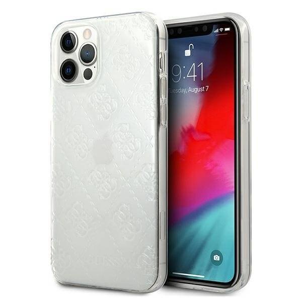 Guess Etui 3D Pattern Collection Hardcase do iPhone 12 Pro Max transparentne GUHCP12L3D4GTR