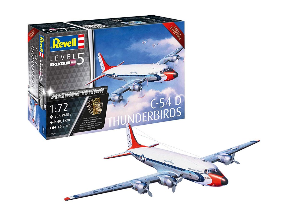 Revell Model plastikowy C-54D Thunderbirds Edycja Platinum + EKSPRESOWA 03920