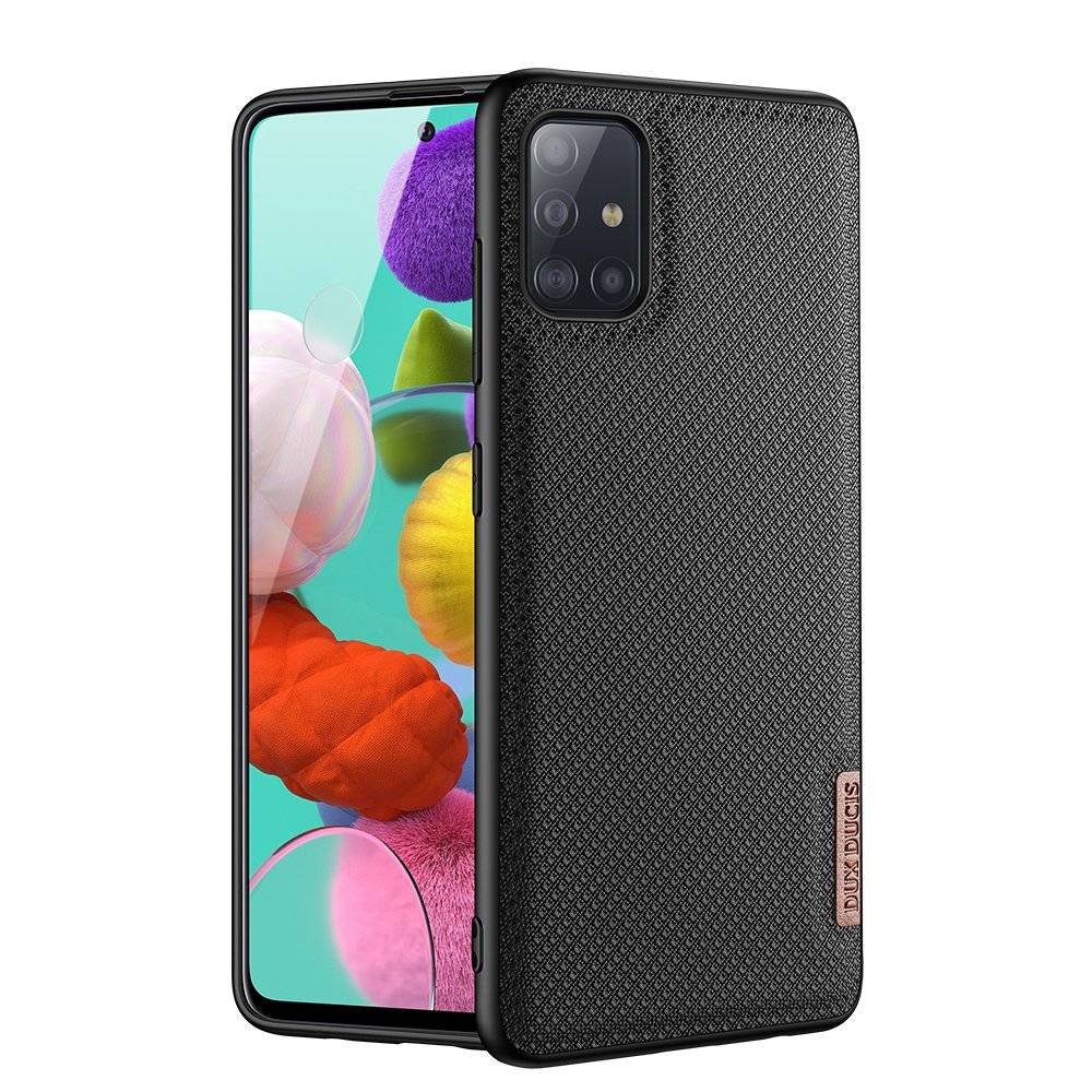 Dux Ducis Fino etui pokrowiec pokryty nylonowym materiałem Samsung Galaxy A51 czarny