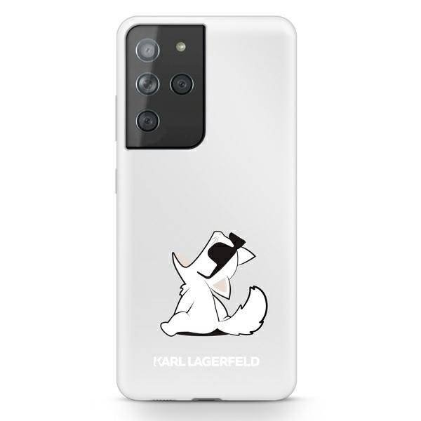 Karl Lagerfeld KLHCS21LCFNRC S21 Ultra G998 hardcase transparent Choupette Fun KF000521