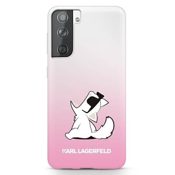 Karl Lagerfeld KLHCS21MCFNRCPI S21+ G996 hardcase różowy/pink Choupette Fun KF000523