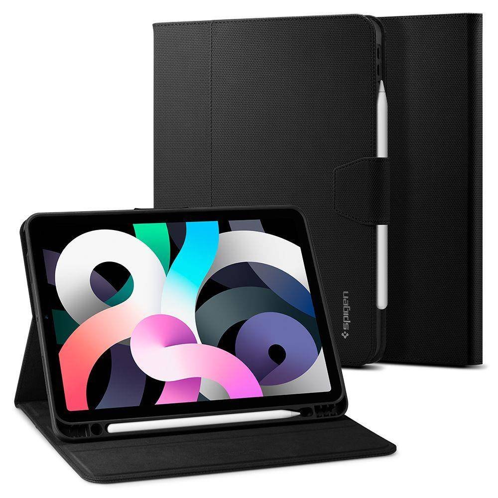 Spigen Etui Liquid Air Folio iPad Air 4, czarne 8809756641145