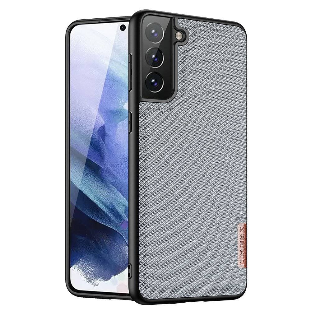 Dux Ducis Fino etui pokrowiec pokryty nylonowym materiałem Samsung Galaxy S21+ 5G (S21 Plus 5G) niebieski