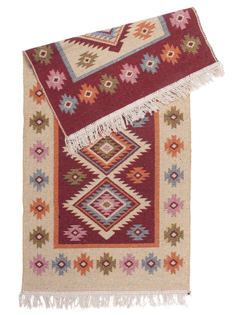 MULTI-DECOR Dywan Kilim bordowy 80 x 150 cm