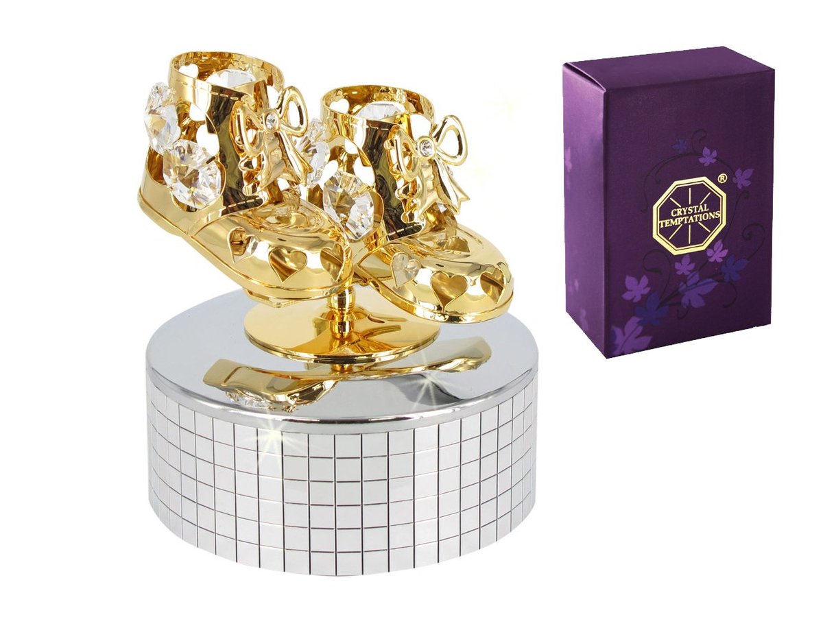 Pozytywka buciki z kryształkiem Swarovski | Rozmiar: 10x5 cm | SKU: HP122-0305