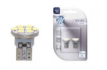 M-Tech Dioda LED T10 W5W 8xSMD3528 biała