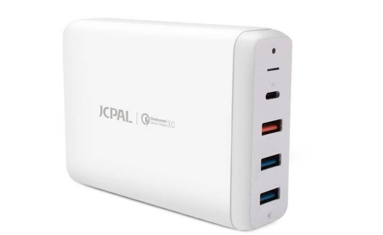 JCPal USB-C PD Multiport Desktop Charger Ładowarka Sieciowa (White) JCP6171
