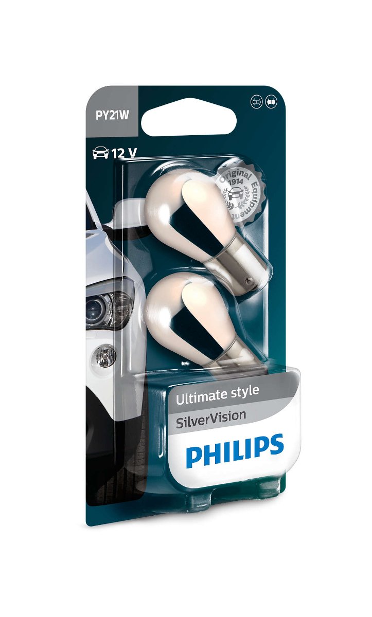 Philips Philips Żarówki PY21W SilverVision efekt chromu 0311177