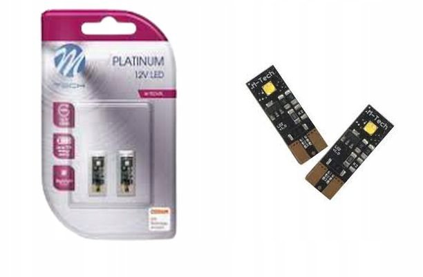 Żarówki M-Tech LED 12V W5W 2x dioda OSRAM H.Power