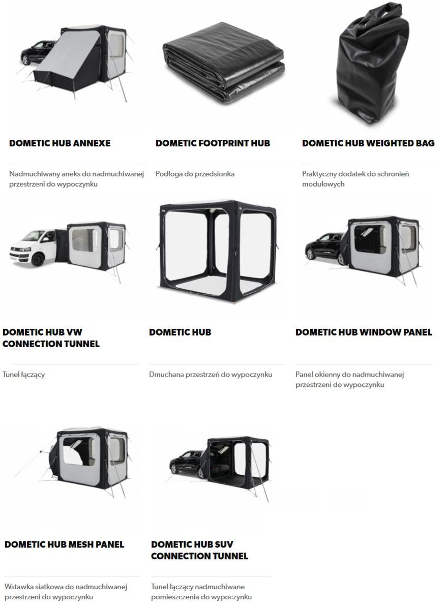 Tunel łączący przedsionek Dometic HUB VW Connection Tunnel