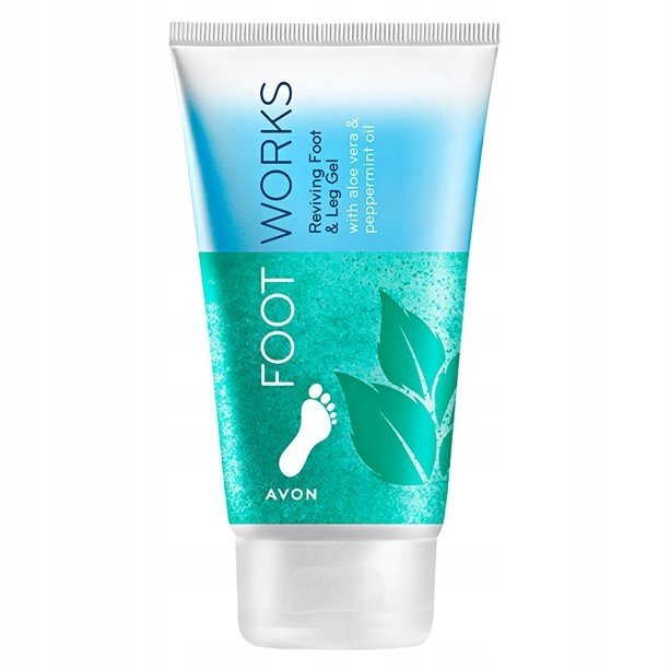 Avon Foot Works Peppermint & Aloe Vera krem do nóg 150 ml