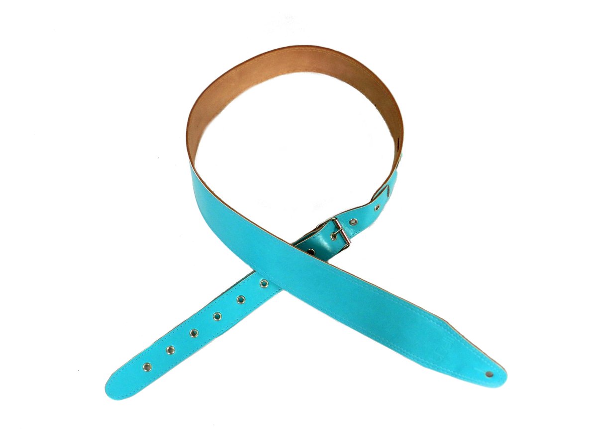 Pasek gitarowy  GS20 Z5 skóra niebieski/BELTI