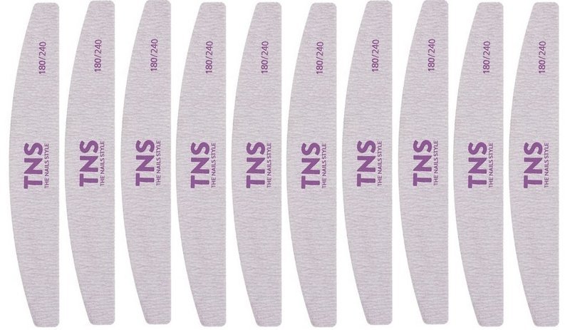 Pilnik Tns Łódka Do Paznokci Żeli 180/240 10szt