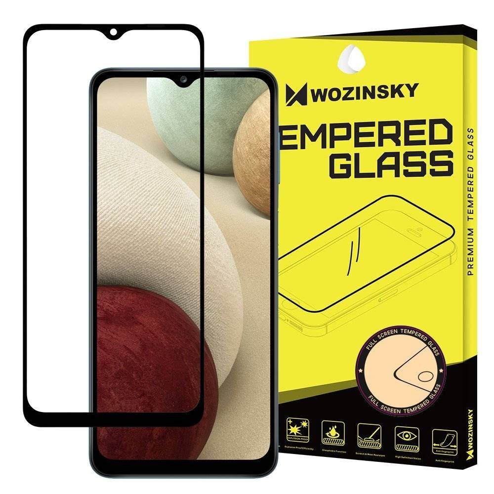 Wozinsky super wytrzymałe szkło hartowane Full Glue na cały ekran z ramką Case Friendly Samsung Galaxy A32 czarny