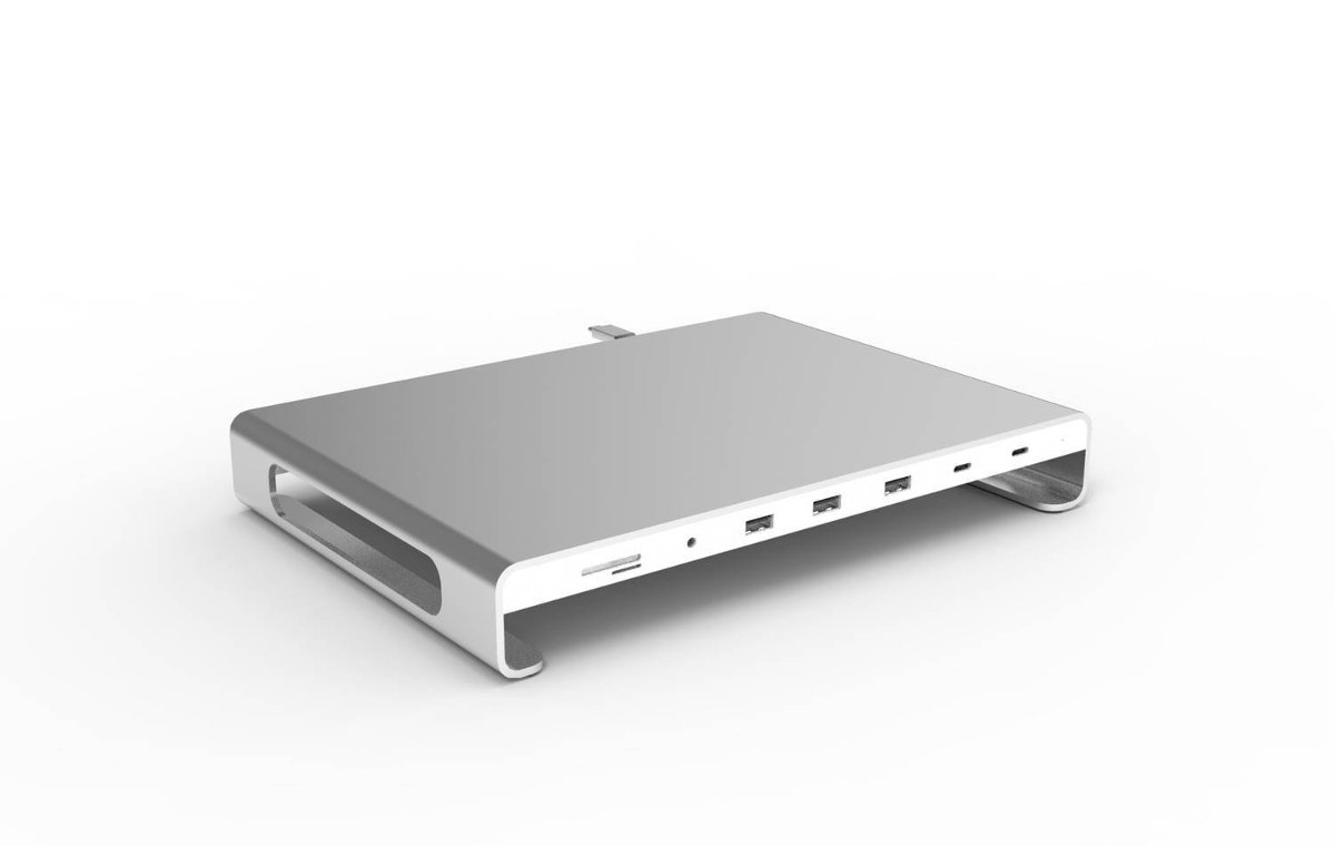 JCPAL JCPAL Elex 11-Port Hub USB-C Stand (Silver) JCP6227