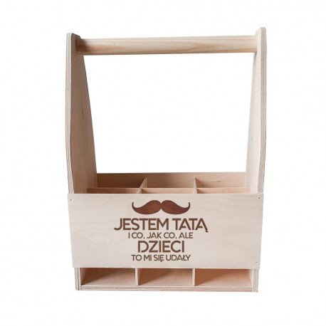 Jestem tatą i co, jak co, ale dzieci to mi się udały - drewniane nosidło prezent dla taty