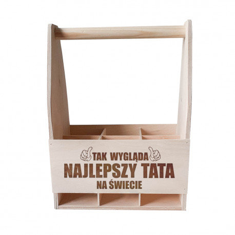 Tak wygląda najlepszy tata na świecie - drewniane nosidło prezent dla taty