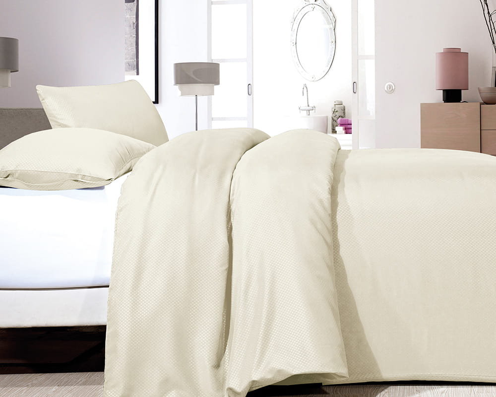 Kpl 240x220 SATIN POINT krem mikroperkal