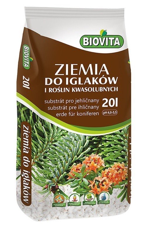 Biovita Ziemia do iglaków pH 4,5-5,5 20l