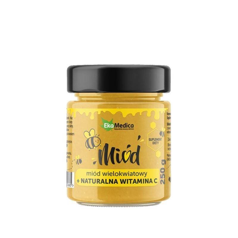 EKAMEDICA Ekamedica Miód Naturalna Witamina C 250 g EM0665