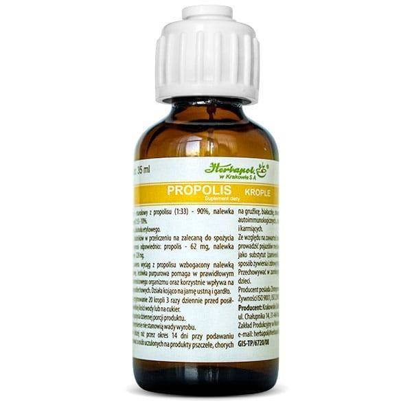 Herbapol Propolis krople 35 ml KRAKÓW Wysyłka kurierem tylko 10,99 zł