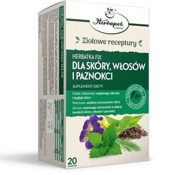 HERBAPOL KRAKÓW Herbata skóra+włosy+paznokcie fix HERBAPOL KRAKÓW 35HEWHERSW