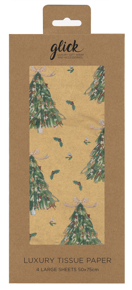 Papier ozdobny, choinki