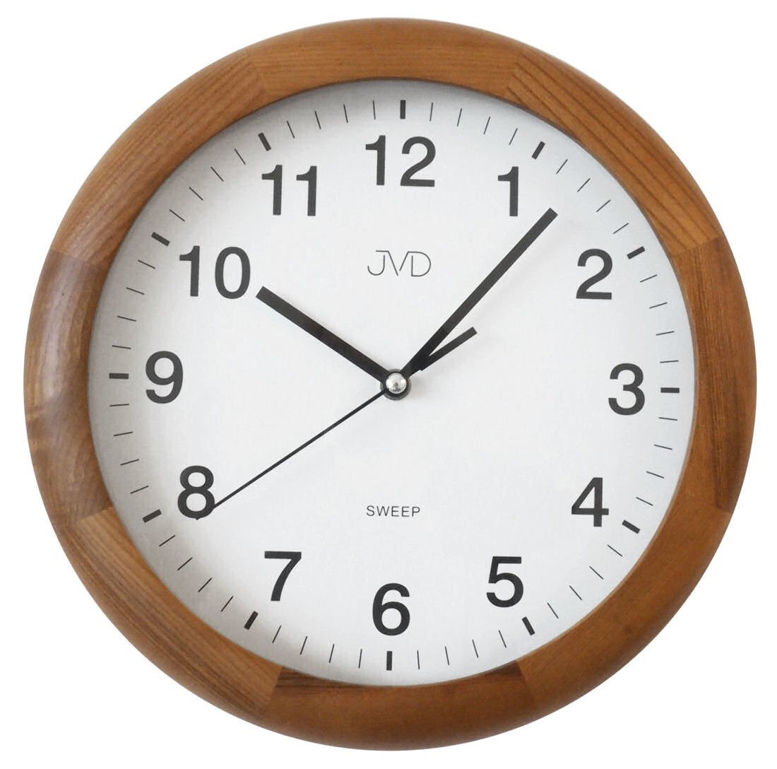 JVD Zegar ścienny NS19020.41 Cichy mechanizm uniwersalny