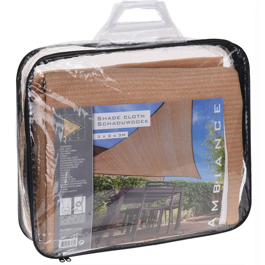 Ambiance Przeciwsłoneczny ŻAGIEL ogrodowy parasol + linki 812309