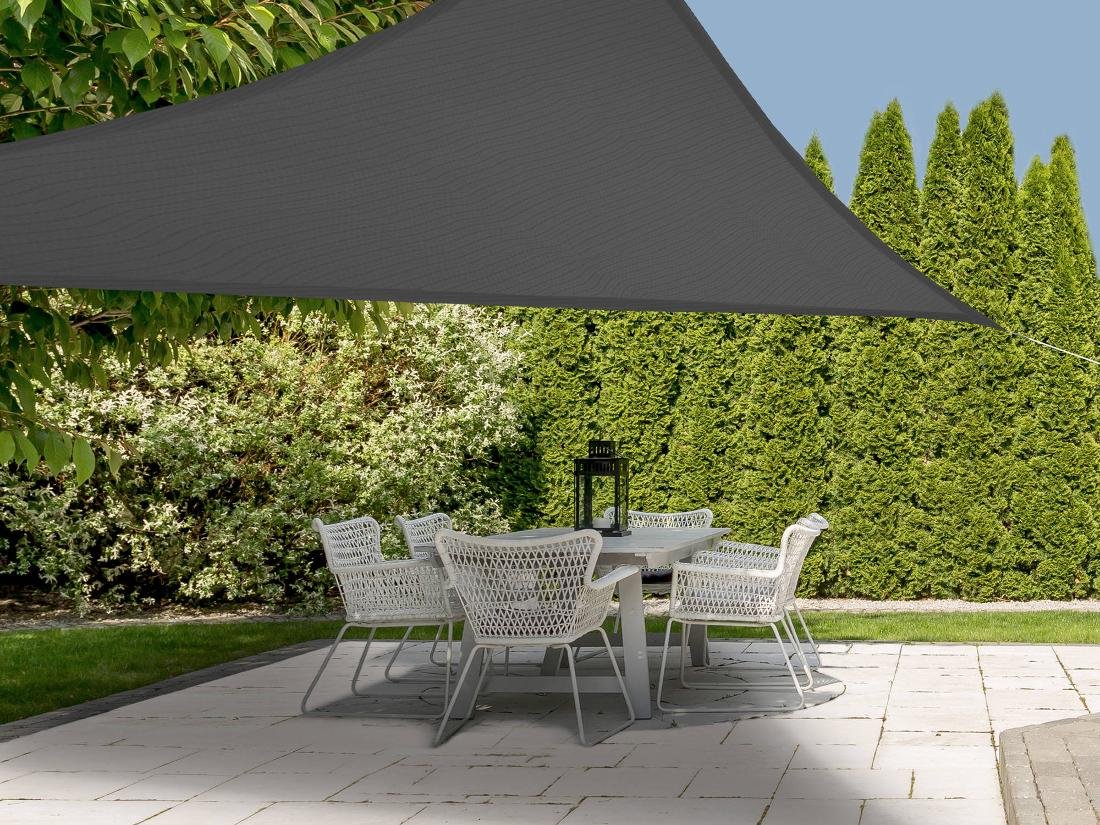 Ambiance Przeciwsłoneczny ŻAGIEL ogrodowy parasol + linki 812310