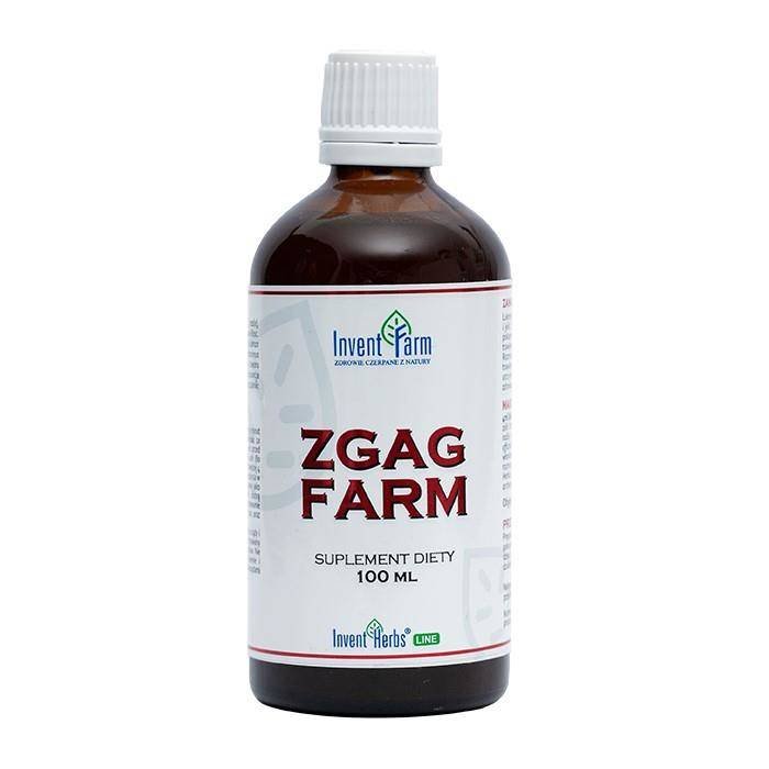 INVENT FARM Zgag farm 100ml Invent Farm lukrecja gładka imbir lekarski koper włoski rozmaryn lekarski arcydzięgiel litworu