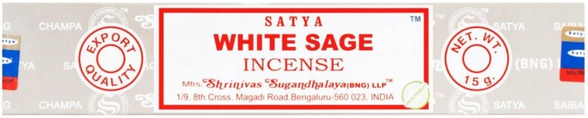 Satya Kadzidełka Biała Szałwia White Sage Pyłkowe Satya 15g D5DC-666F4_20161003203047
