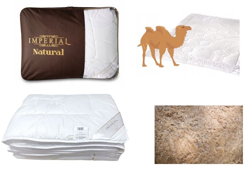 Kołdra Imperial CAMEL 160x200 WEŁNIANA WIELBŁĄDZIA