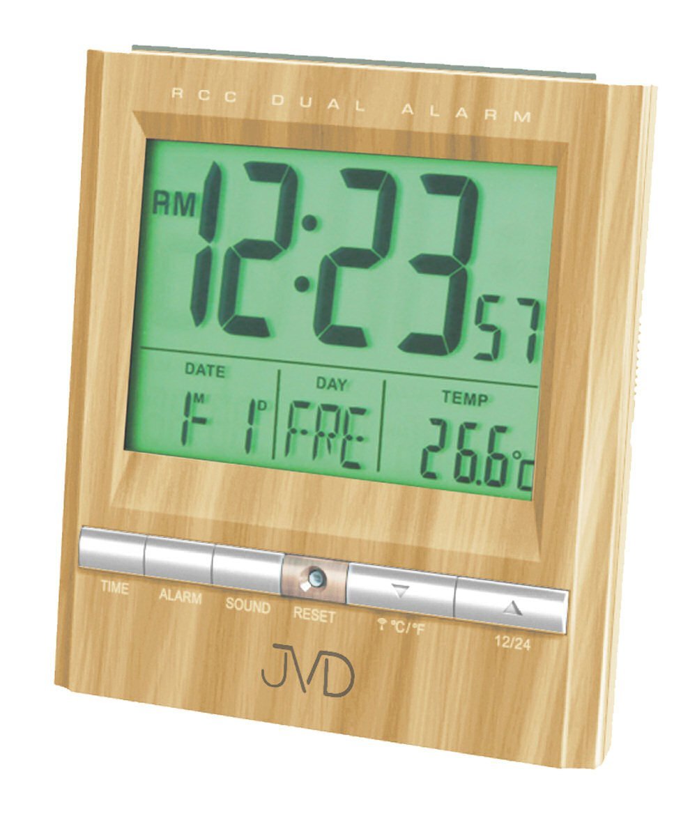 JVD Budzik Termometr dwa alarmy DCF77 RB92.4 Budzik Termometr dwa alarmy DCF77 RB92.4